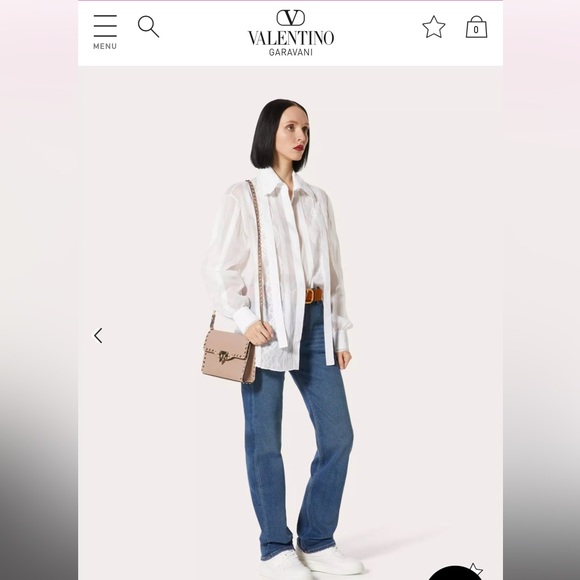 AUTHENTIC Valentino Small Rockstud Calfskin Crossbody Bag - Picture 5 of 5